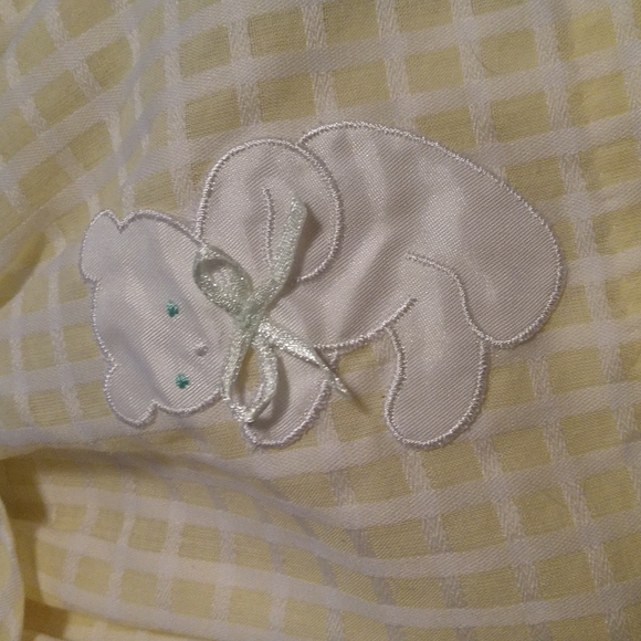 Baby Girl's sz XS Yellow/White Dress & Bloomer Set by Rose Cottage - Picture 2 of 8